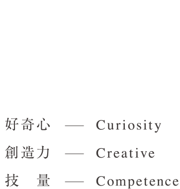 好奇心-Curiosity、創造力-Creative、技量-Comeptence